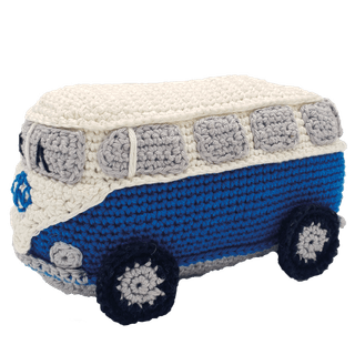 Bus rétro bleu