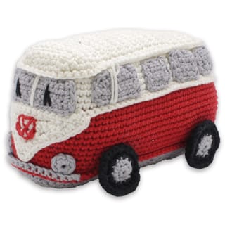 Bus rétro rouge